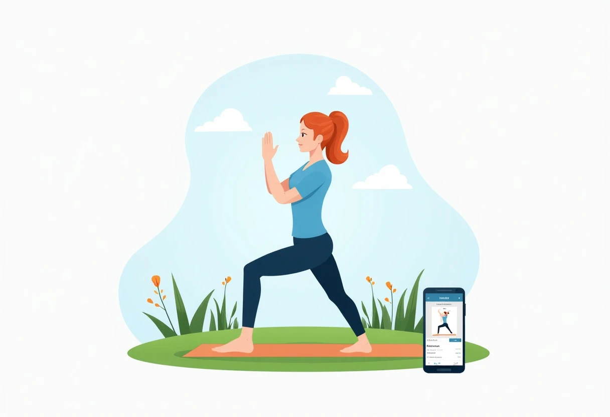 Yoga mit Fitness-App