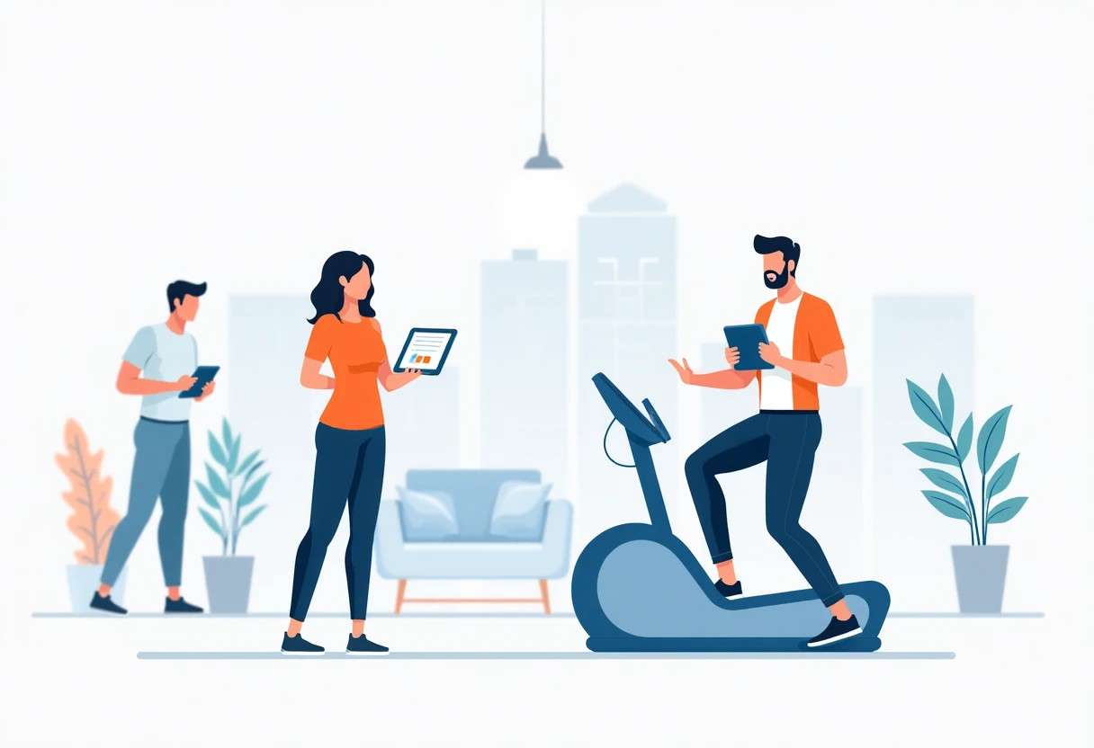 Premium-Fitness-Umgebung